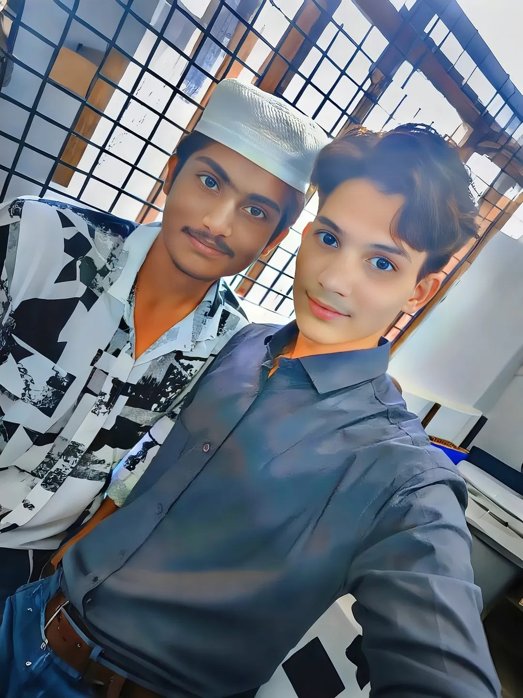 College library with bookshelves and students reading